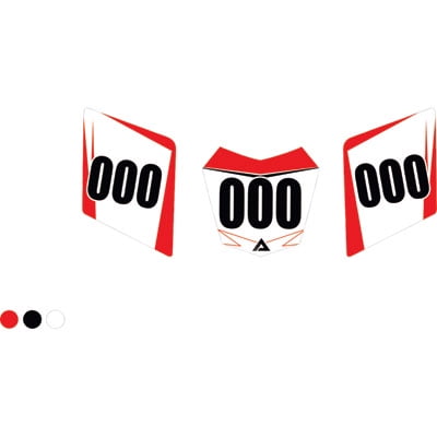 Attack Graphics Recruit 3 Plate ATV Background Kit for Honda TRX 300X 2009