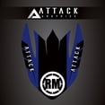 thumbnail image 1 of Attack Graphics Renegade Front Fender Decal Blue, 1 of 2