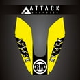thumbnail image 1 of Attack Graphics Renegade Front Fender Decal Yellow For Husqvarna FE 450 2017-2019, 1 of 2