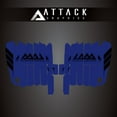 thumbnail image 1 of Attack Graphics 207-128-0003 Renegade Radiator Louver Decals - YZ Blue, 1 of 4