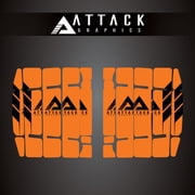 Attack Graphics Renegade Radiator Louver Decals Orange for KTM 125 SX 2019-2022