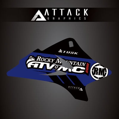 Attack Graphics Renegade Radiator Shroud Decal Blue for Yamaha TTR 50E 2016