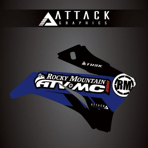Attack Graphics Renegade Radiator Shroud Decal Blue for Yamaha TTR125LE 2016