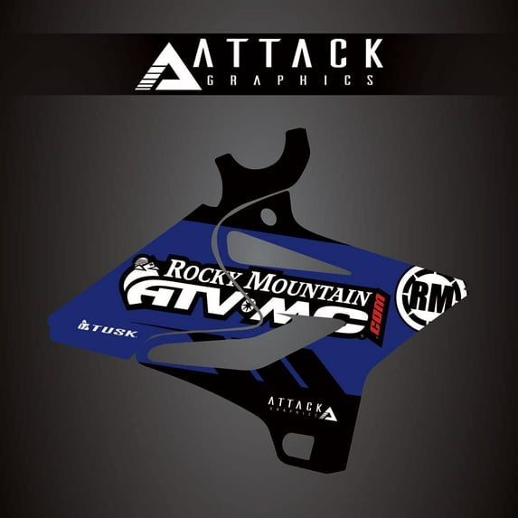 Attack Graphics Renegade Radiator Shroud Decal Blue for Yamaha YZ125 2016