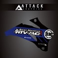 thumbnail image 1 of Attack Graphics Renegade Radiator Shroud Decal Blue for Yamaha YZ250F 2007, 1 of 4