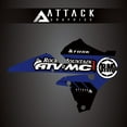 thumbnail image 1 of Attack Graphics Renegade Radiator Shroud Decal Blue for Yamaha YZ250F 2014, 1 of 1