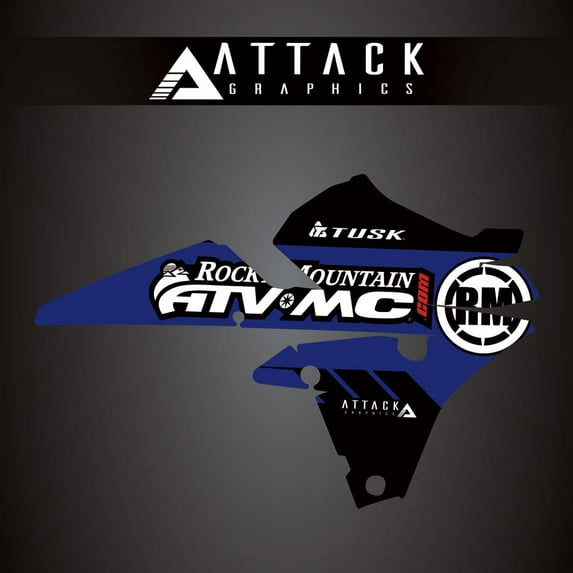 Attack Graphics Renegade Radiator Shroud Decal Blue for Yamaha YZ250F 2014