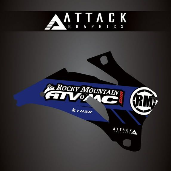 Attack Graphics 207-124-0016 Renegade Radiator Shroud Decal YZ Blue