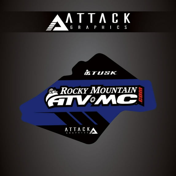 Attack Graphics 207-124-0001 Renegade Radiator Shroud Decal YZ Blue