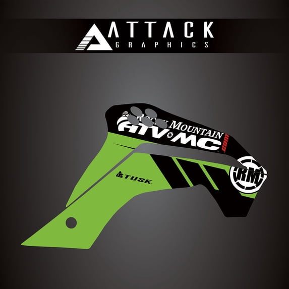 Attack Graphics 207-124-0010 Renegade Radiator Shroud Decal KX Green