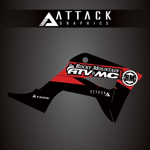 Attack Graphics 207-124-0036 Renegade Radiator Shroud Decal CR Red