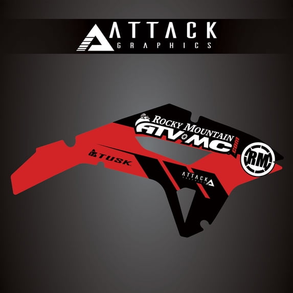 Attack Graphics 207-124-0046 Renegade Radiator Shroud Decal CR Red