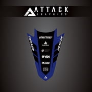 Attack Graphics Renegade Rear Fender Decal Yz Blue for Yamaha Yz250F 50Th Anniversary Edition 2024