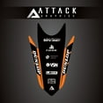 thumbnail image 1 of Attack Graphics Renegade Rear Fender Decal KTM Orange For KTM 250 XC-W (Fuel Injected) 2020-2023, 1 of 2