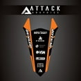 thumbnail image 1 of Attack Graphics Renegade Rear Fender Decal Orange for KTM 300 XC-W Six Days (Fuel Injected) 2019, 1 of 2