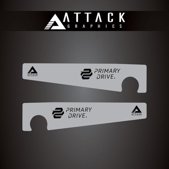 Attack Graphics Renegade Swing Arm Decal Grey for Yamaha WR250 1996-1997