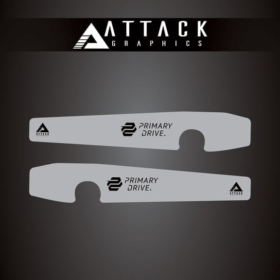 Attack Graphics Renegade Swing Arm Decal Grey for Yamaha YZ250 2006-2023