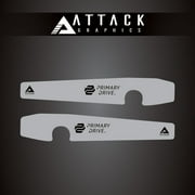 Attack Graphics Renegade Swing Arm Decal Grey for Yamaha YZ250X 2016-2023