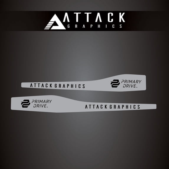 Attack Graphics Renegade Swing Arm Decal Grey for KTM 65 SX 2024