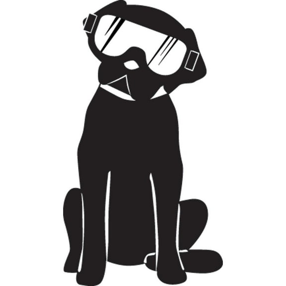 Attack Graphics 161-906-0017 Ride Life Family Window Decal - 1.25" x 2.25" Dog Black