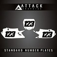 thumbnail image 1 of Attack Graphics Standard Restyle Number Plate Backgrounds Cycra Powerflow Body Kit, 1 of 3