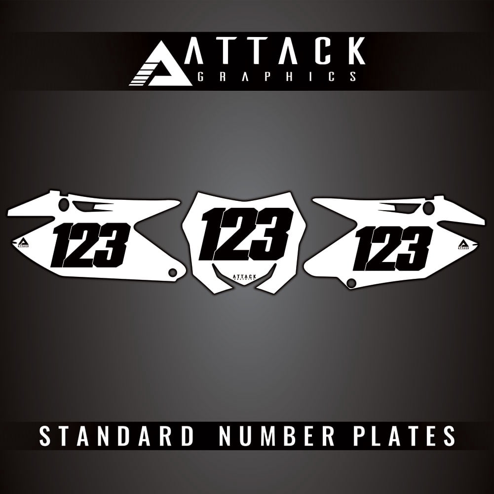 Attack Graphics Standard Restyle Number Plate Backgrounds Polisport MX ...