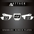 thumbnail image 1 of Attack Graphics Standard Restyle Number Plate Backgrounds UFO Restyle Plastic Kit for Yamaha YZ125 2011, 1 of 4