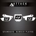 thumbnail image 1 of Attack Graphics Standard Restyle Number Plate Backgrounds UFO Restyle Plastic Kit, 1 of 3