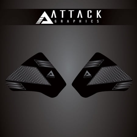 Attack Graphics 210-274-0002 Tank Protection Decals Sides Black/Grey