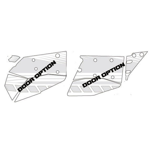 Attack Graphics UTV Door Graphic for Polaris Aluminum Half Doors for Polaris RZR XP 1000 High Lifter Edition 2022