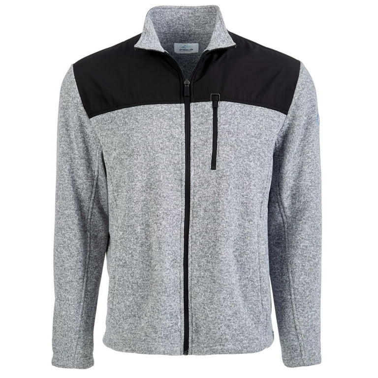 Attack Life by Greg Norman Mens Stretch Colorblock Athletic Jacket