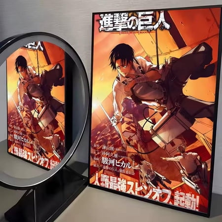 Attack On Titan Anime Poster, Manga, Tv Series, Wall Art, Wall Decor, AOT Prints Unframed Size 24''x36'' GooGate