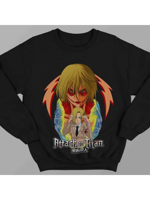 Attack On Titan Annie Leonhart Sweatshirt, Cozy Anime Manga Sweatshirt Sizes S-5Xl GooGate