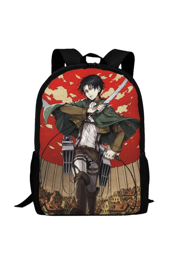 Attack On Titan Backpack,3d Print Laptop Backpack Lightweight Casual Daypack Bookbag Multi-Function Travel Backpack 16.5 In