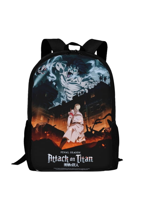 Attack On Titan Backpack,3d Print Laptop Backpack Lightweight Casual Daypack Bookbag Multi-Function Travel Backpack 16.5 In