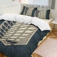 thumbnail image 1 of Attack On Titan Bedding Sets Comfort 3 Pieces Bedding Set 1 Duvet Cover + 2 Pillowcase Decorative Bedding 86"x70", 1 of 8