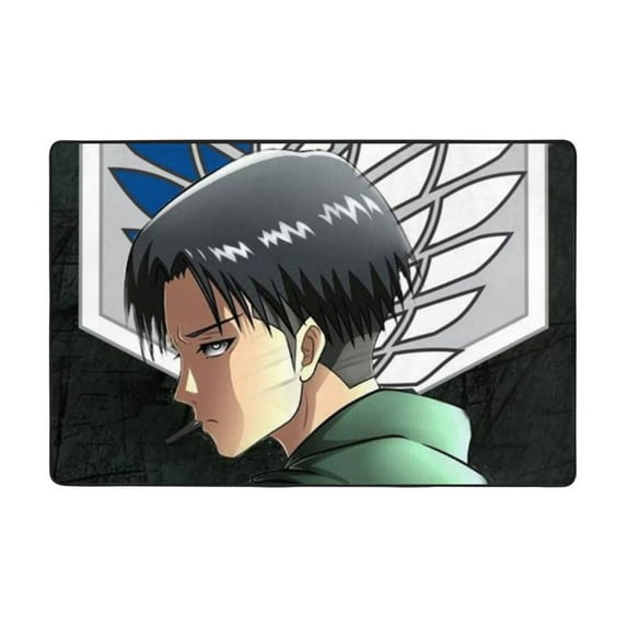 Attack On Titan Carpet 36"X24" Flannel Floor Mat Washable Non-Slip Mat For Living Room, Bedroom & Office