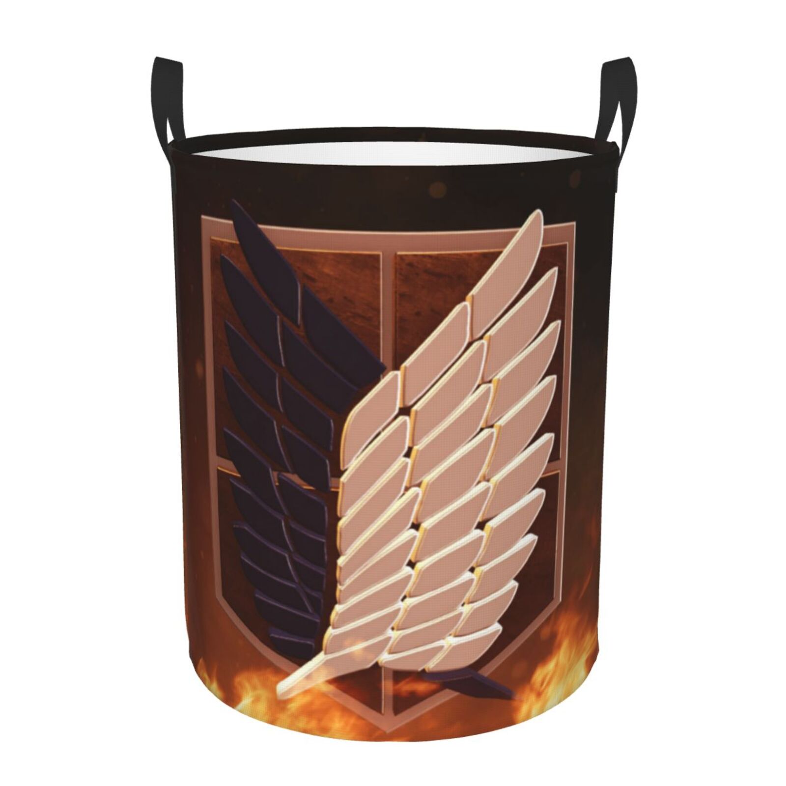 Attack On Titan Circular Laundry Basket Dirty Clothes Hamper Laundry