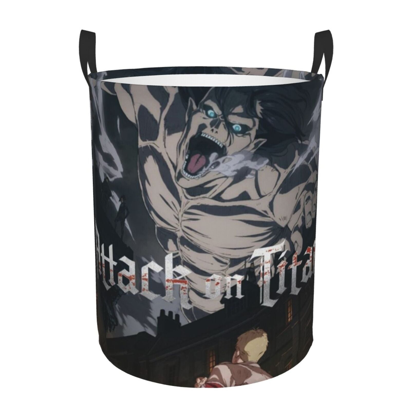 Attack On Titan Circular Laundry Basket Dirty Clothes Hamper Laundry