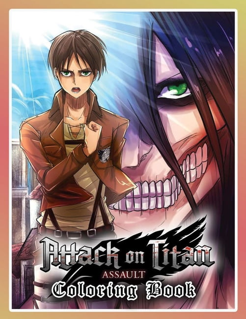 Attack On Titan Coloring Book : Anime Coloring Book shingeki no kyojin,  high quality illustrations, anime colouring book, AOT Coloring Book, Attack  on