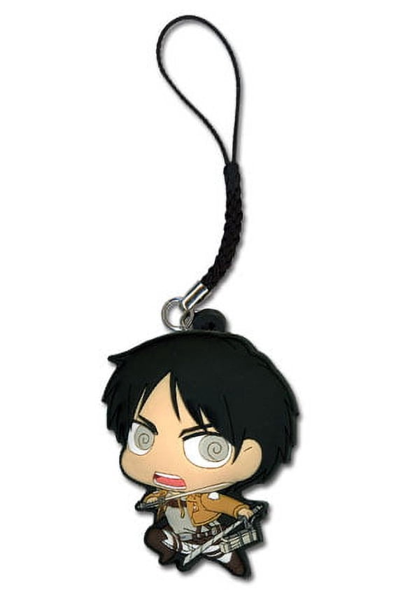 cell phone charm - attack on titan - new sd eren toys anime licensed ge17204