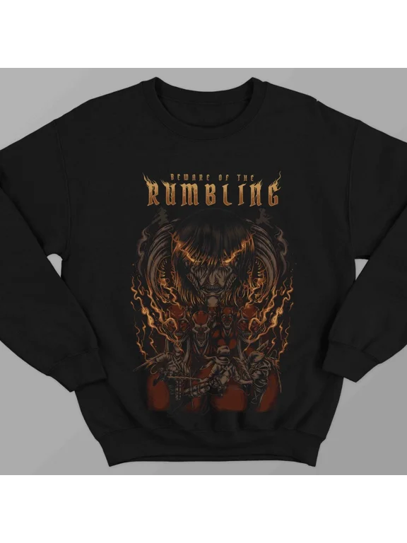 Attack On Titan Eren Yeager Sweatshirt, Cozy Anime Manga Sweatshirt Sizes S-5Xl GooGate