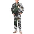 thumbnail image 1 of Attack On Titan Kids' Hoodie And Pants Set Hooded Sweatshirt Outfit Soft Sweatpants & Pullover Set 140CM, 1 of 8