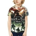 thumbnail image 1 of Attack On Titan Kids T-Shirt 3d Printed Graphic T-Shirts Boys And Girls Short Sleeve Shirts For Youth Kids X-Small, 1 of 7