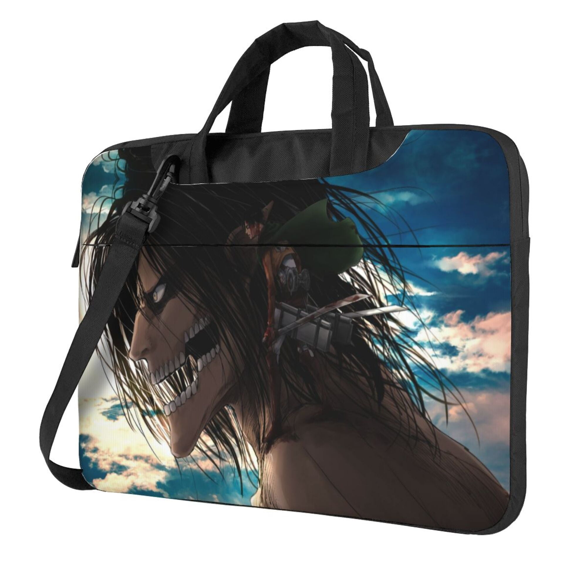 Attack On Titan Laptop Bag Laptop Case Computer Notebook Briefcase Messenger Bag With Adjustable Shoulder Strap 13 Inch
