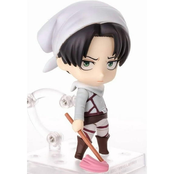 Attack On Titan Levi·Ackerman Clean Ver PVC Anime Cartoon Game Character Nendoroid Interchangeable Face Movable Figure