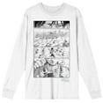 thumbnail image 1 of Attack On Titan Levi's Hallucinations Adult White Long Sleeve Tee-Medium, 1 of 7