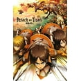 thumbnail image 1 of Attack On Titan - Manga Poster (Eren & Armin & Mikasa - Attack) (Size: 24 X 36"), 1 of 6