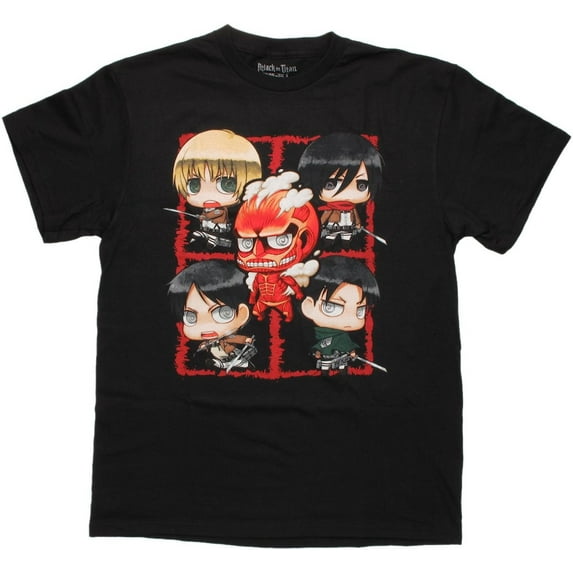 Attack On Titan Men's Short Sleeve Graphic Tee