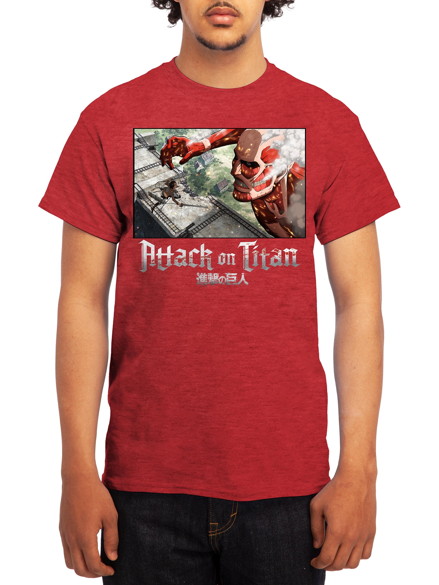 Attack On Titan Men's Short Sleeve Graphic Tee